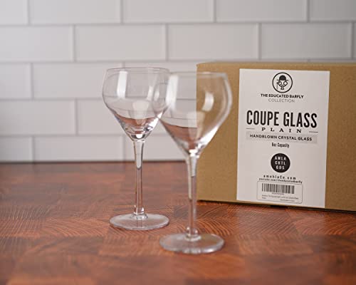Amehla x The Educated Barfly Collection Teardrop Nick and Nora Cocktail Glass - 6-ounce, Set of 2