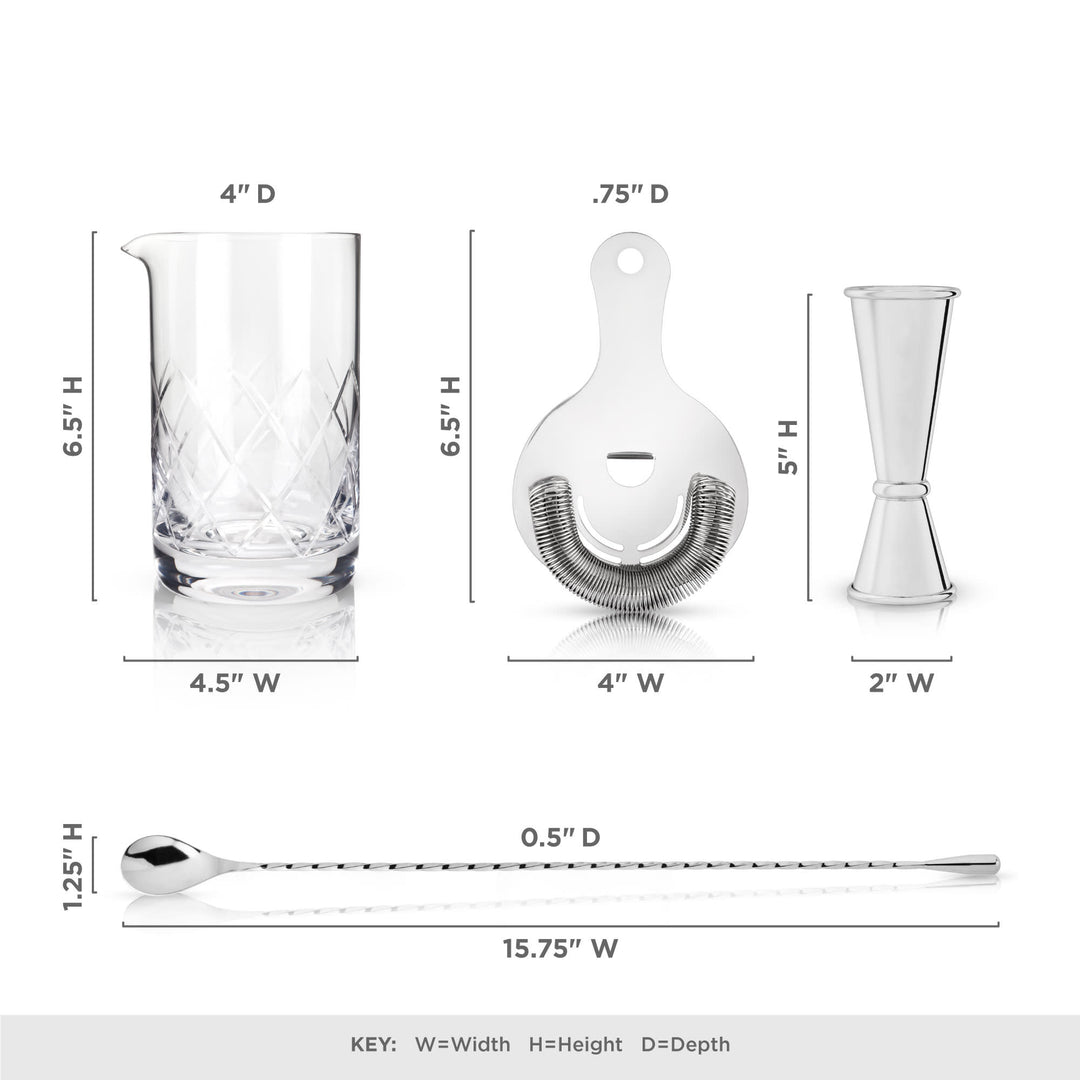 Harrison 4-Piece Barware Set