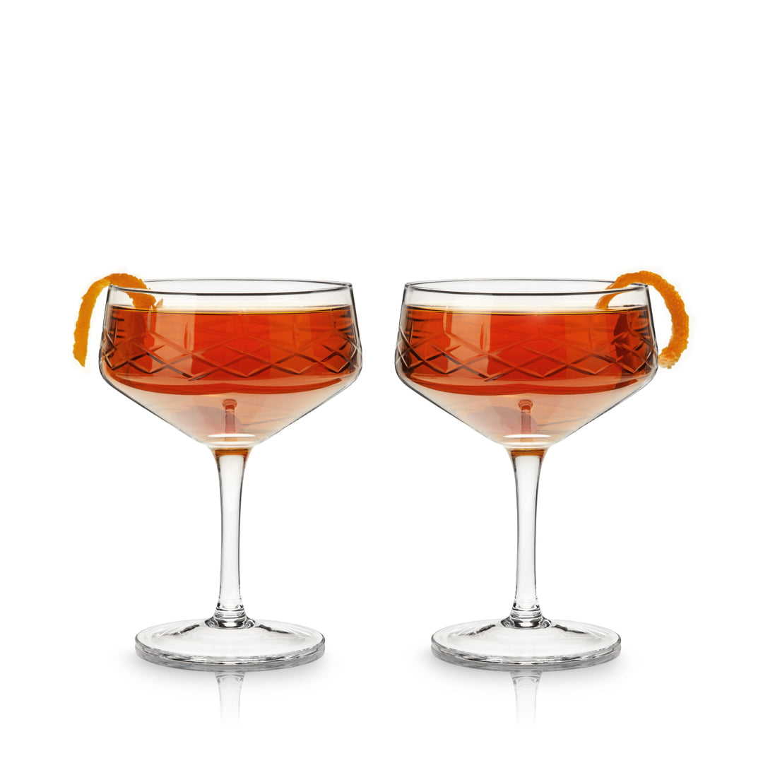 Admiral Crystal Coupe Glasses