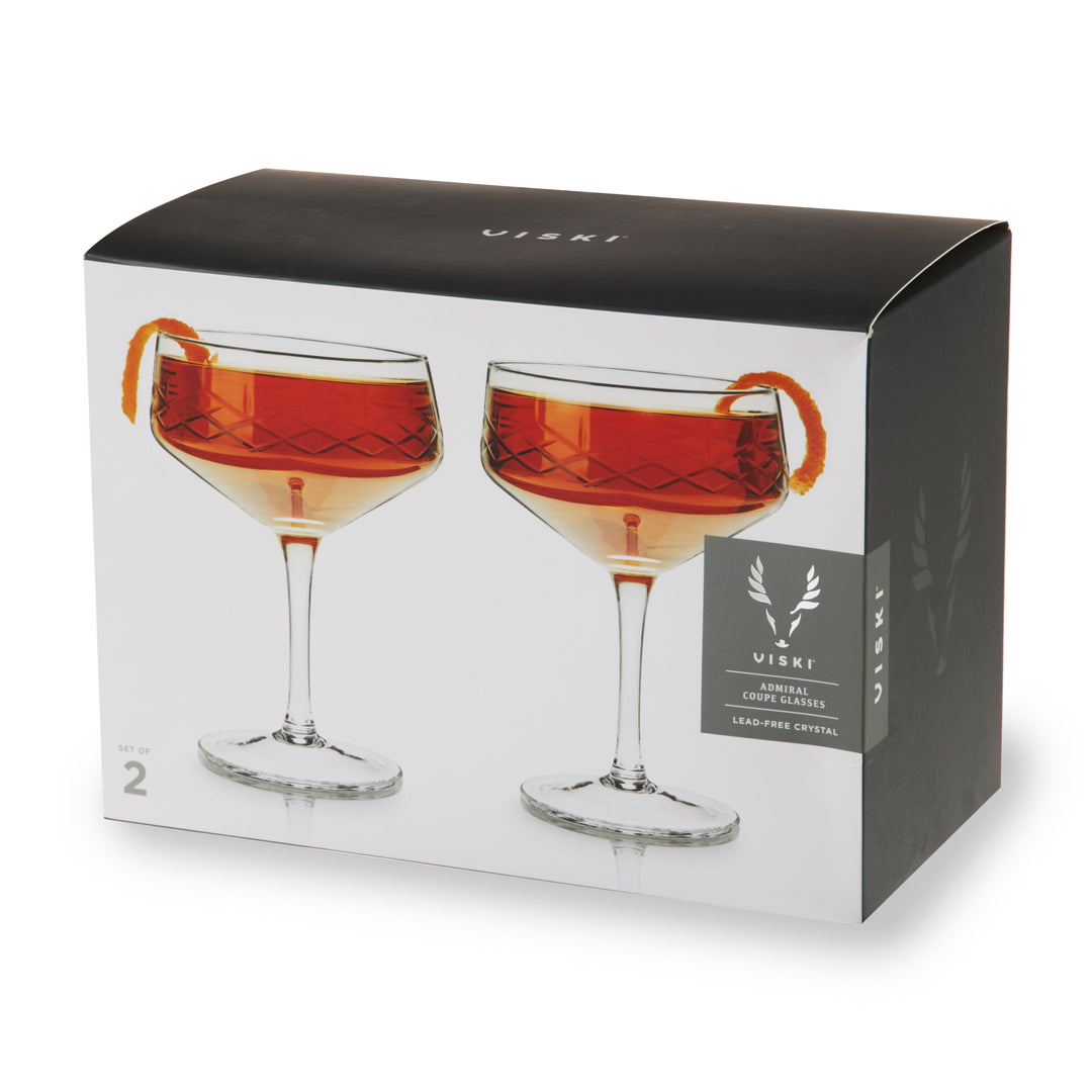 Admiral Crystal Coupe Glasses