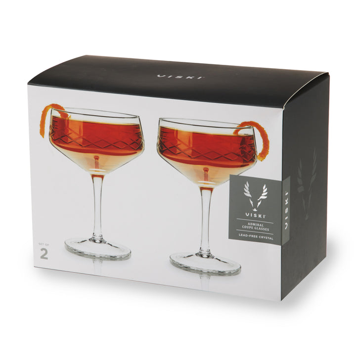 Admiral Crystal Coupe Glasses